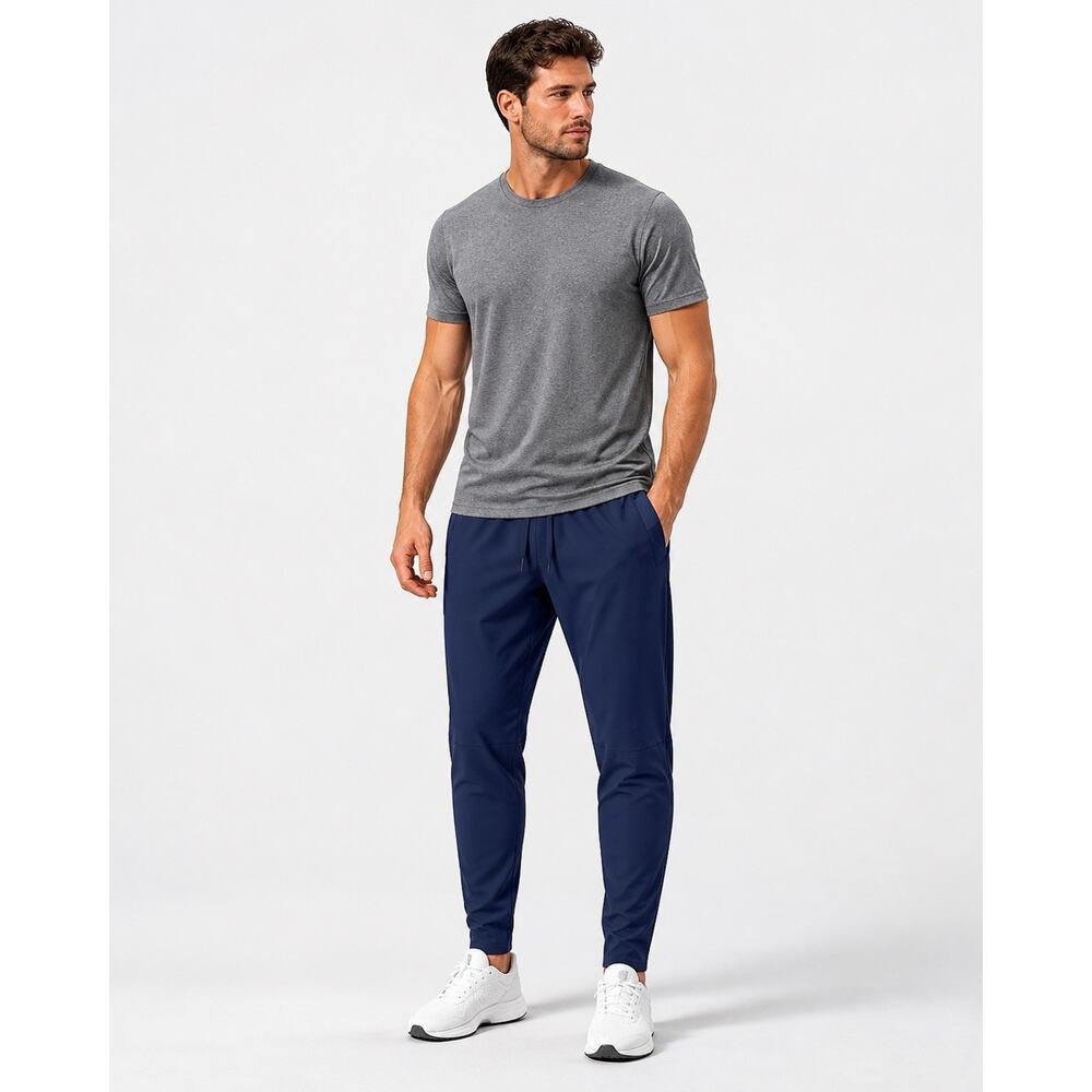 Ten Thousand Interval Jogger Pants Performance Navy Blue Commuter Gym Men Large?